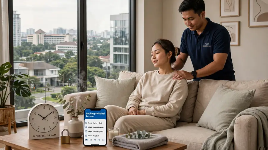 Terapis Puleh Massage siap melayani pijat panggilan ke apartemen dan rumah di Depok
