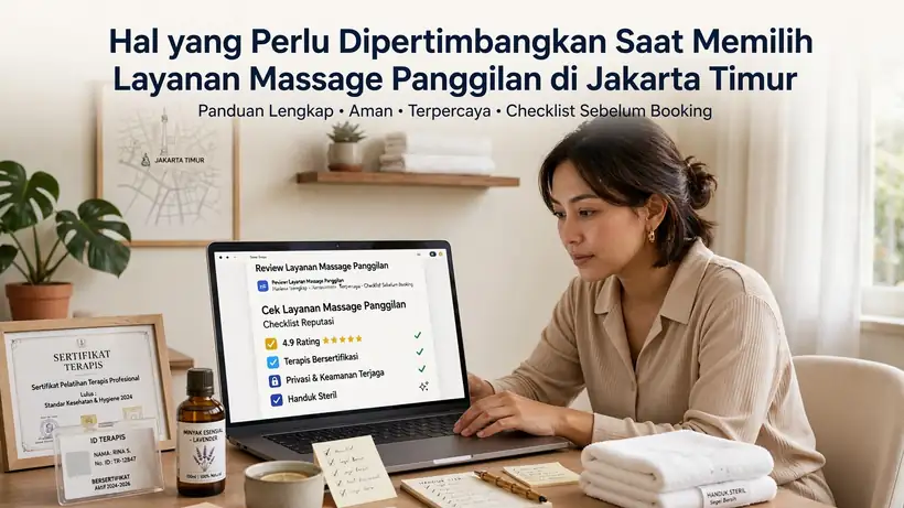 Panduan tips memilih massage panggilan Jakarta Timur terbaik dan aman oleh Puleh Massage