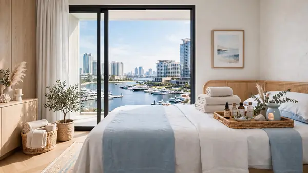 Setup layanan spa panggilan mewah di apartemen waterfront PIK dan Kelapa Gading Jakarta Utara - Puleh Massage & SPA
